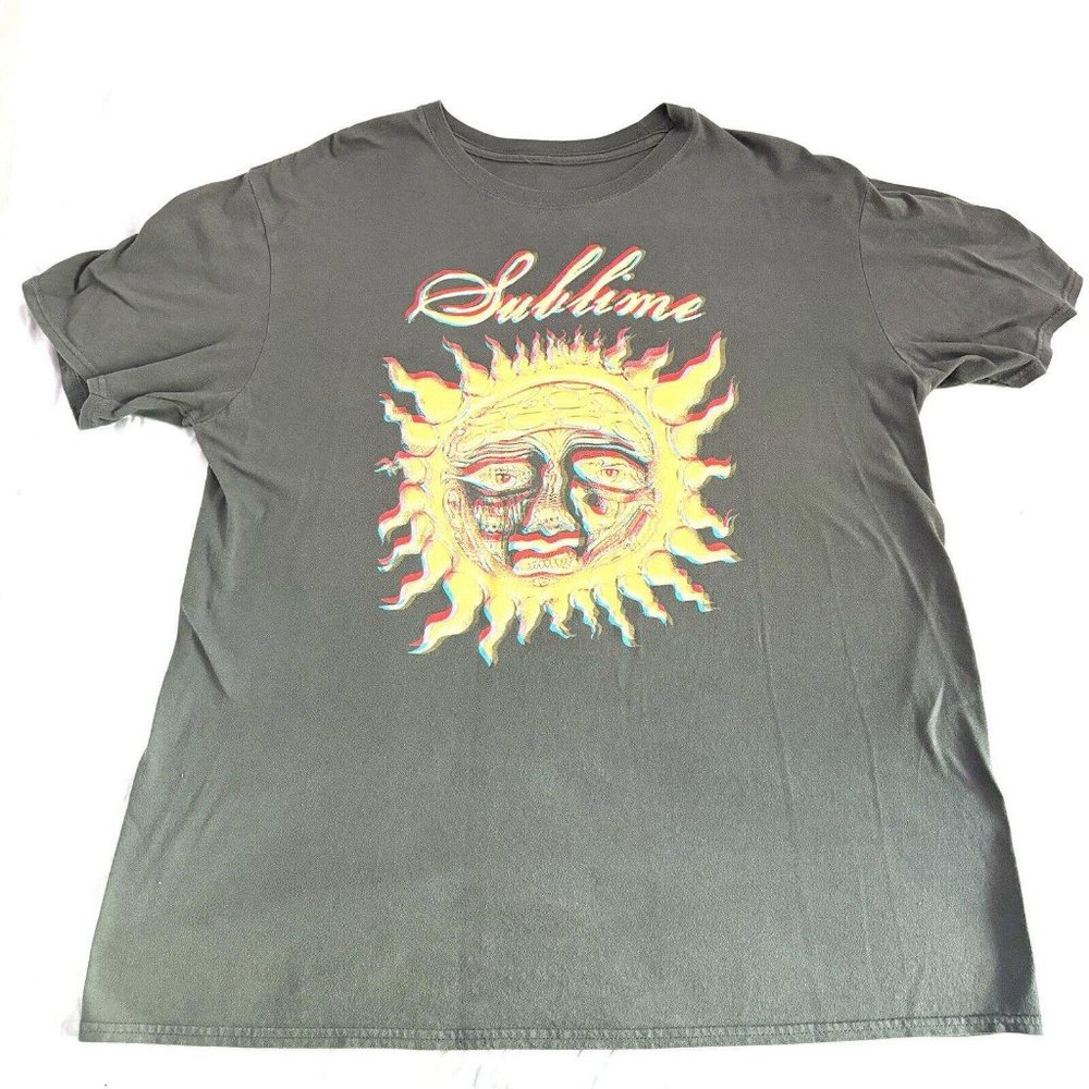 Sublime Shirt Adult XL Gray Band Merchandise Long Beach California Sun
